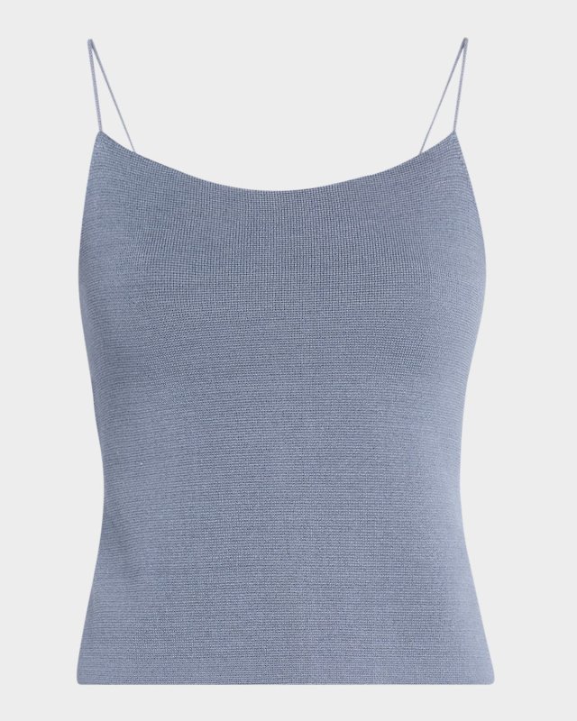 Gillian Ribbed Lace-Up Backless Tank